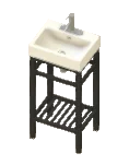 Boşluklu Ayaklı Lavabo Dolabı
