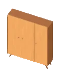 Closet Mid Century3 Door