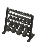 Rack de mancuernas