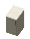 Balcão aberto com cestos de 1 portas