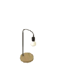 Lamp Table Industrial Bare Bulb