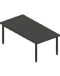 Table Scandinavian Cylinder Legs