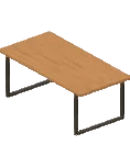 Table Industrial Square Legs