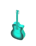 Guitare acoustique asymétrique