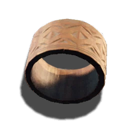 Anello pelle di legno