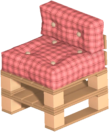 Couch Pallet-style Mid Section