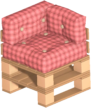 Couch Pallet-style Left Section