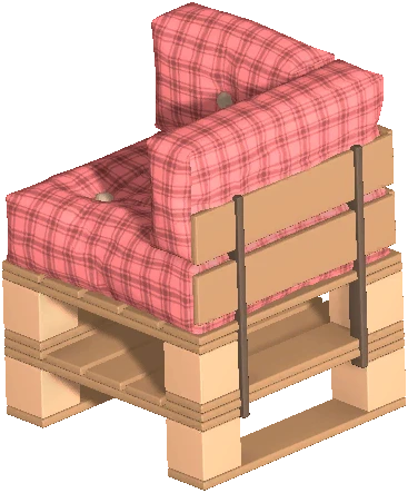 Couch Pallet-style Right Section