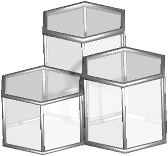 Hexagon Metal Side Table Set