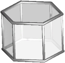 Hexagon Metal Side Table