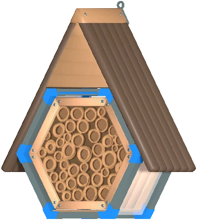 Insect Hotel with Roof