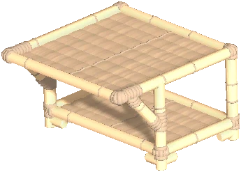 Beach Style Shelf Counter Small