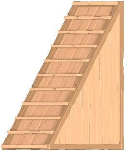 Wooden Closed Stairs