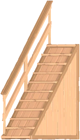 Stairs Closed Left Railing