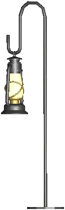 Standard with Oil Lamp