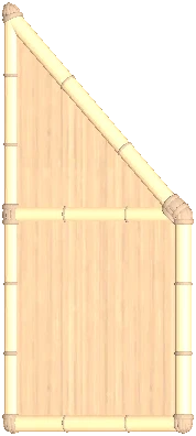 Triangular Bamboo Wall 2