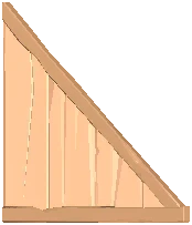 Triangular Wooden Wall 1