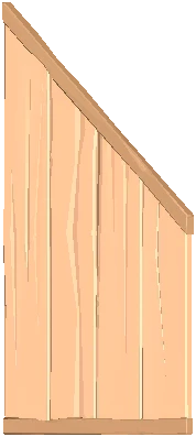 Triangular Wooden Wall 2