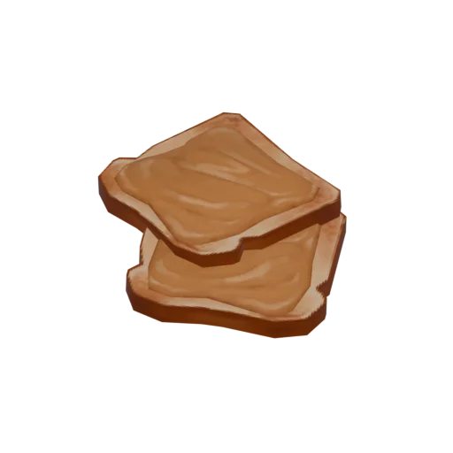 Toast au beurre de cacahuète