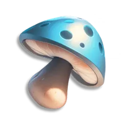 Fongus bleu piétiné