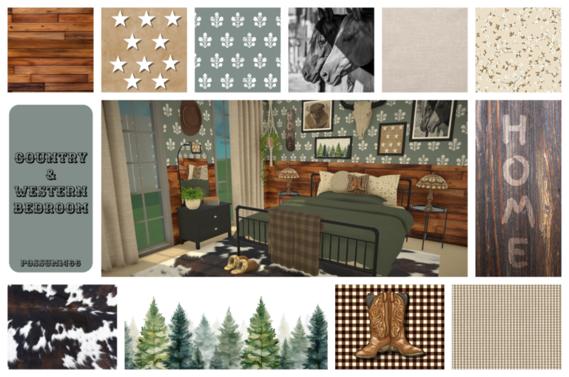 Country and Western Bedroom