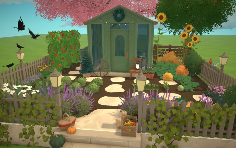 little garden area
