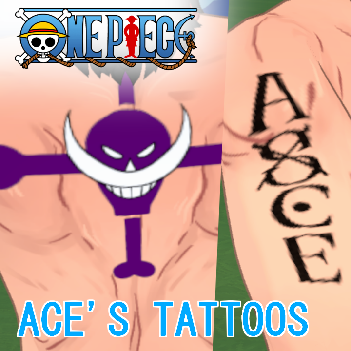 Ace's Tattoos (One Piece)