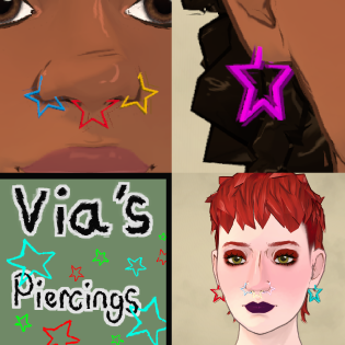 Via's Piercings