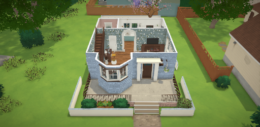Blue Edwardian House