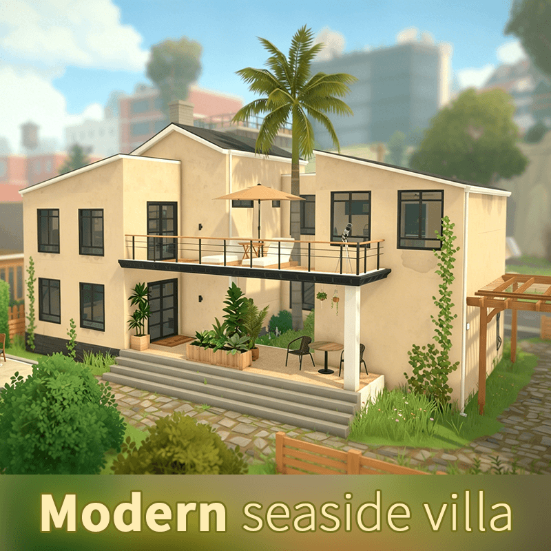Modern seaside villa