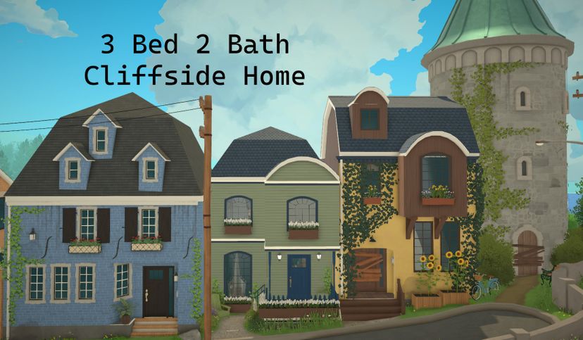 3 Bed 2 Bath Cliffside Home