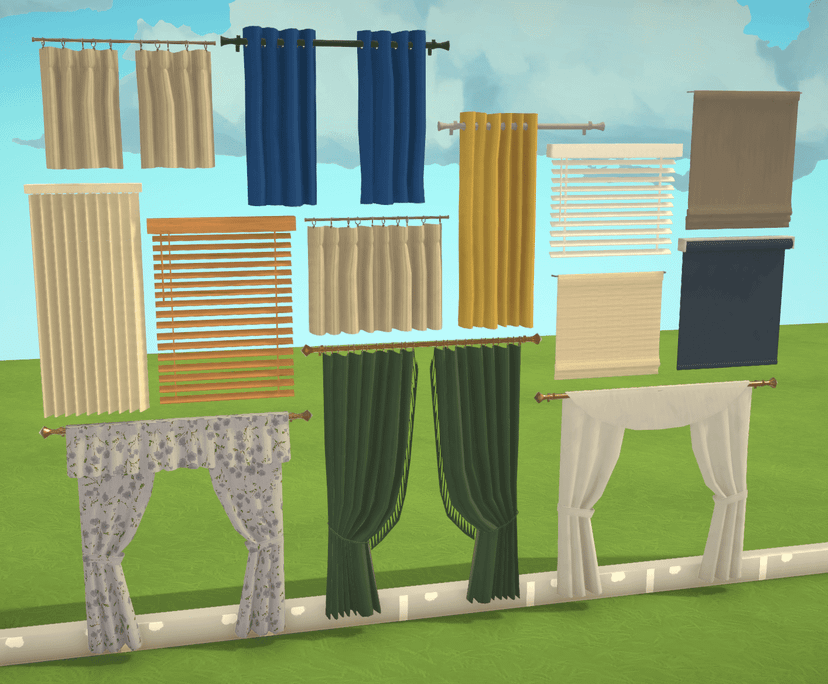 Always visible - Curtains