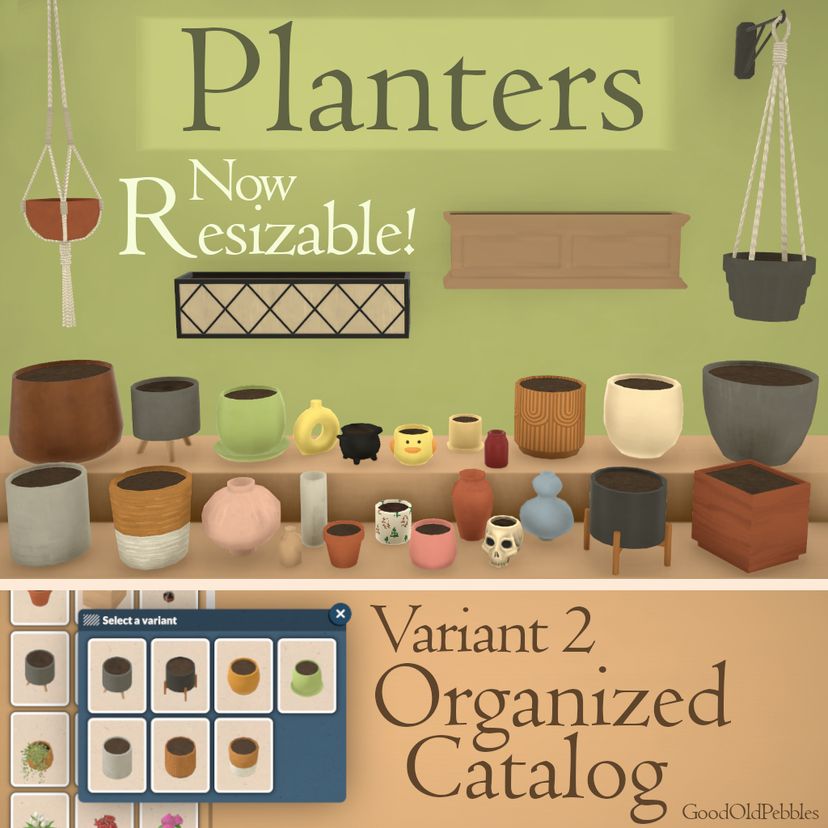 [Pebbles] Planters Variant 2 Organized Catalog