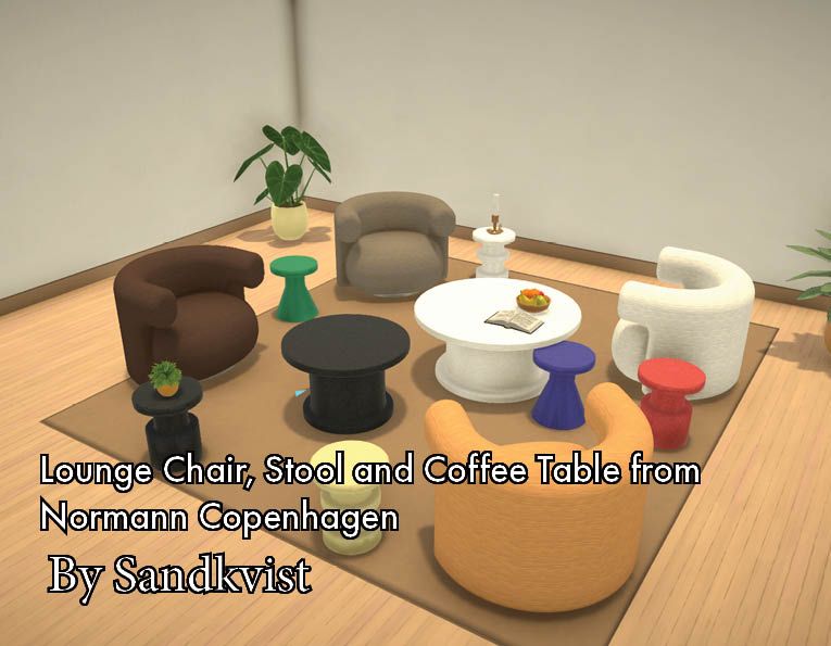 Normann Copenhagen Chair, Stool and Table