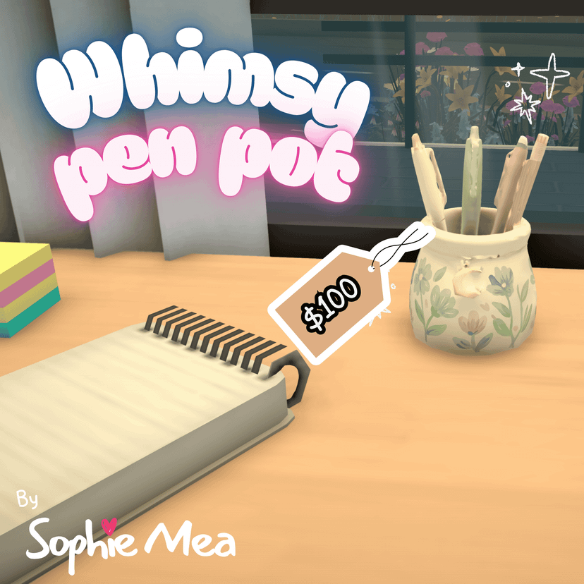 Whimsy Floral Pen Pot