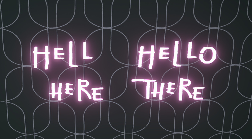 Hello There Neon Sign