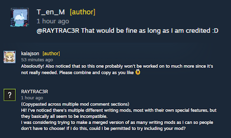 Pen Ultimate Writing Mod