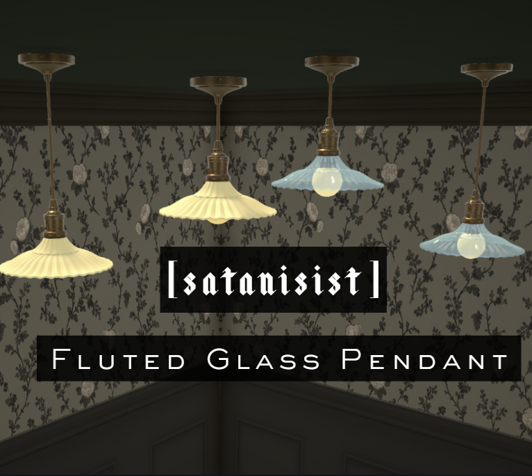 [satanisist] Fluted Antique Pendant Set
