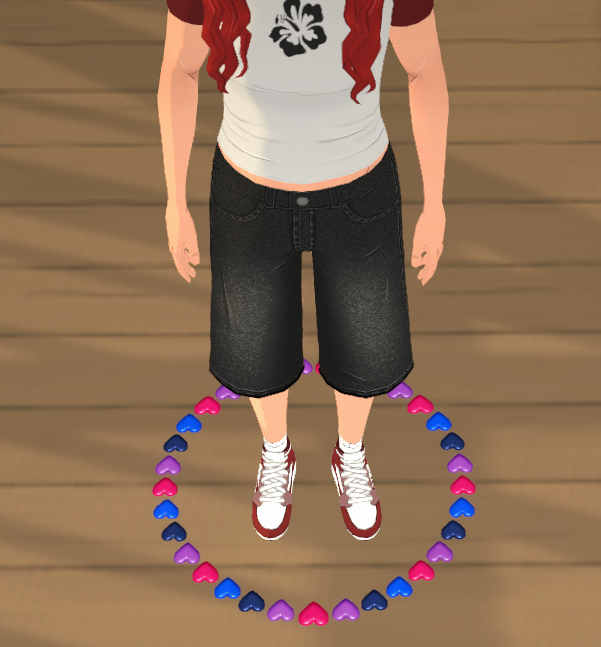 Bi Pride Flag Character Selector – Hearts