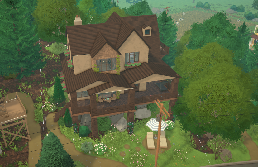 Cosy Brown Cabin-Style Home