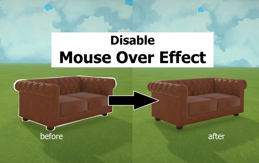 Disable Mouse Over Effect