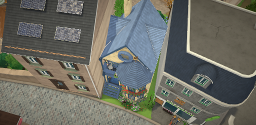blue house