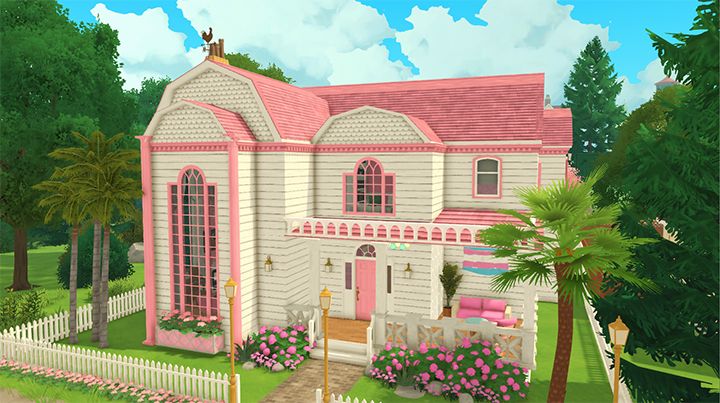 Pink Barbie House.