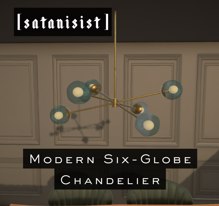 [satanisist] Modern Six Globe Pendant Light
