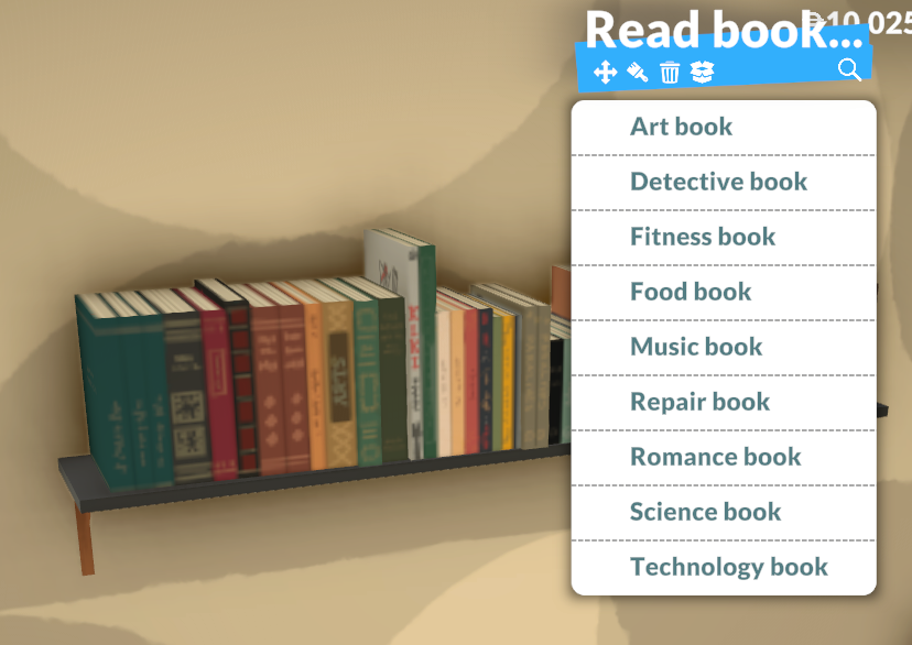 Read From Book Clutter Items