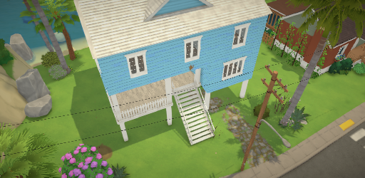 Coastal Blue Beach House Shell