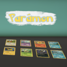 Parámon Eeveelution Cards Clutter