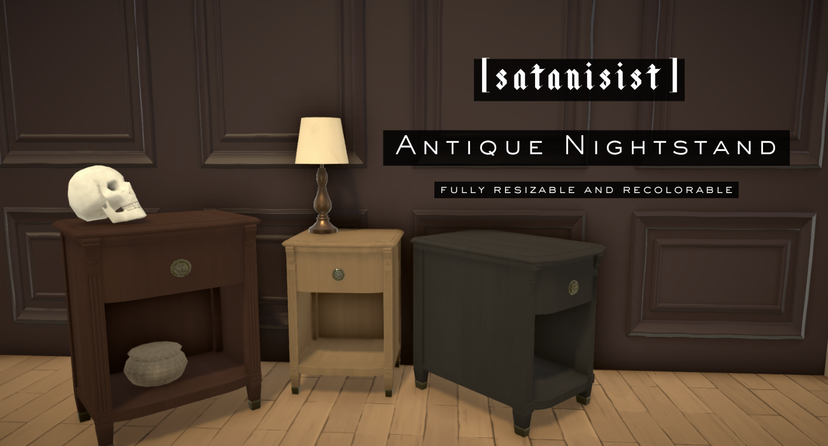 [satanisist] Antique Nightstand
