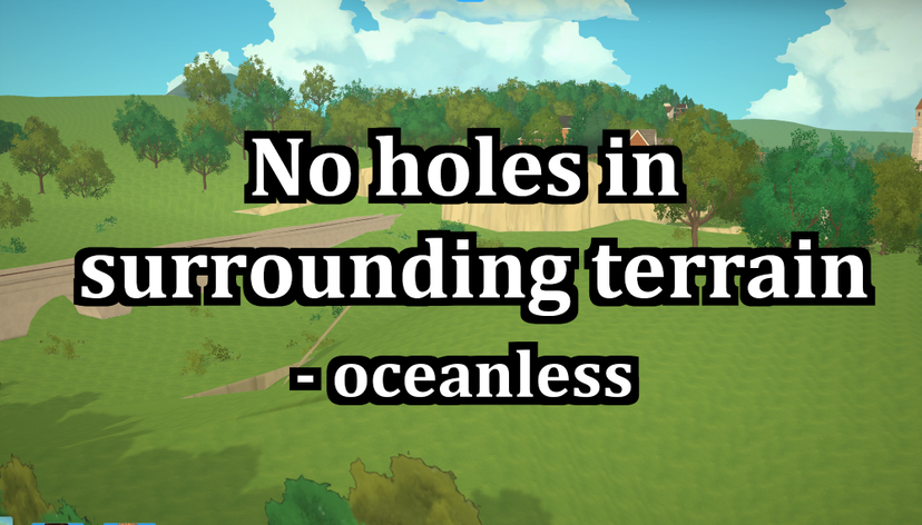No holes in unbuildable area - no ocean ver.