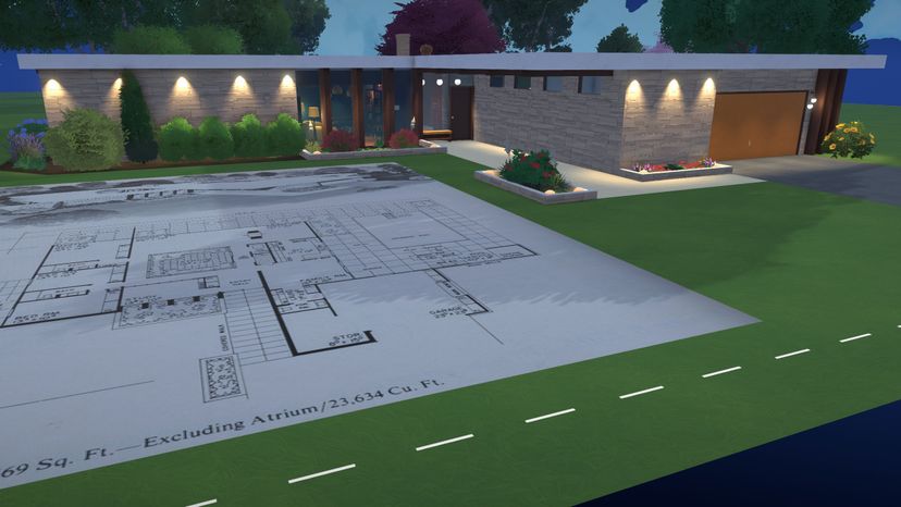 3 Bed, 2.5 Bath Mid-Century Modern House